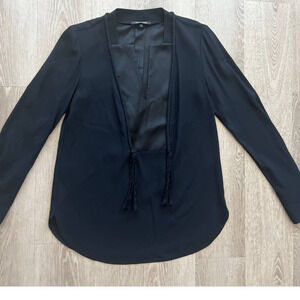 Kobi Halperin Small Black Long Sleeve Blouse
